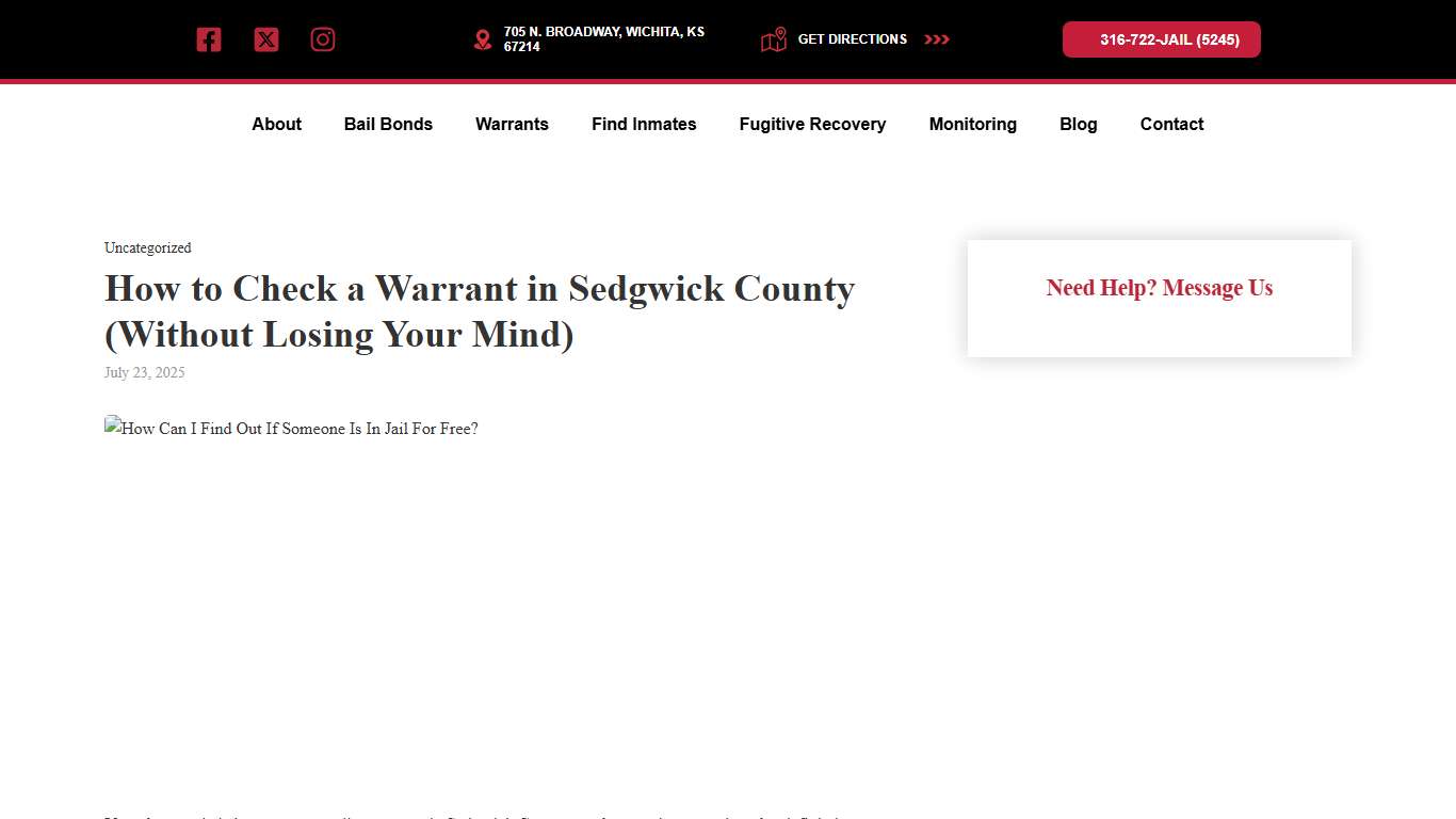 How to Check a Warrant in Sedgwick County (Without Losing Your Mind)